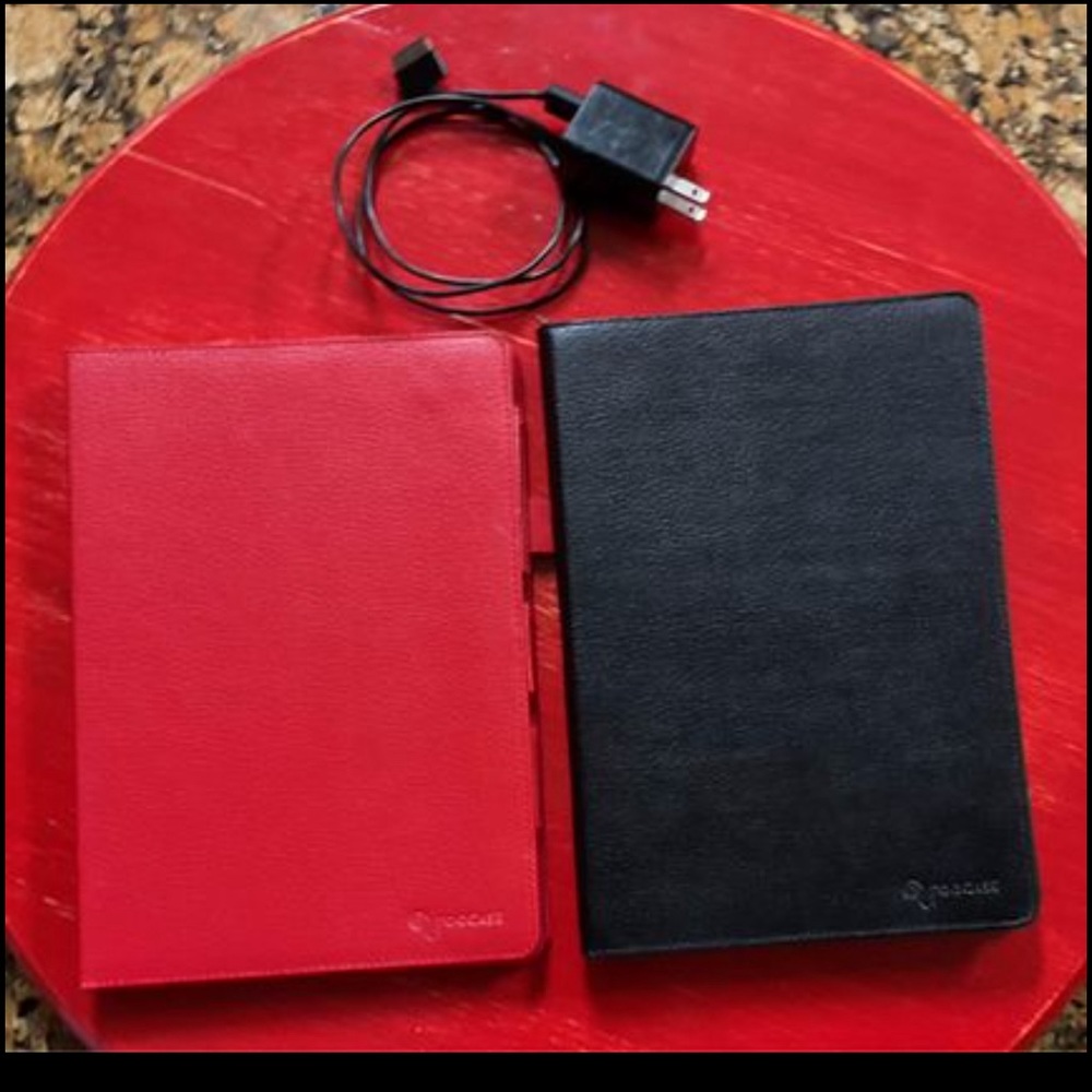 Two Asus Tablet Cases and a Charger